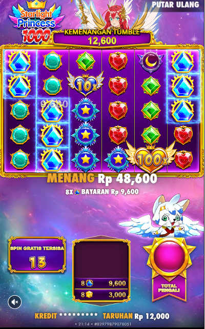 QQDEWA JACKPOT PERMAINAN SLOT PRAGMATIC PLAY STARLIGHT PRINCESS 1000 Rp.100.000.000,- LUNAS - Foto 8